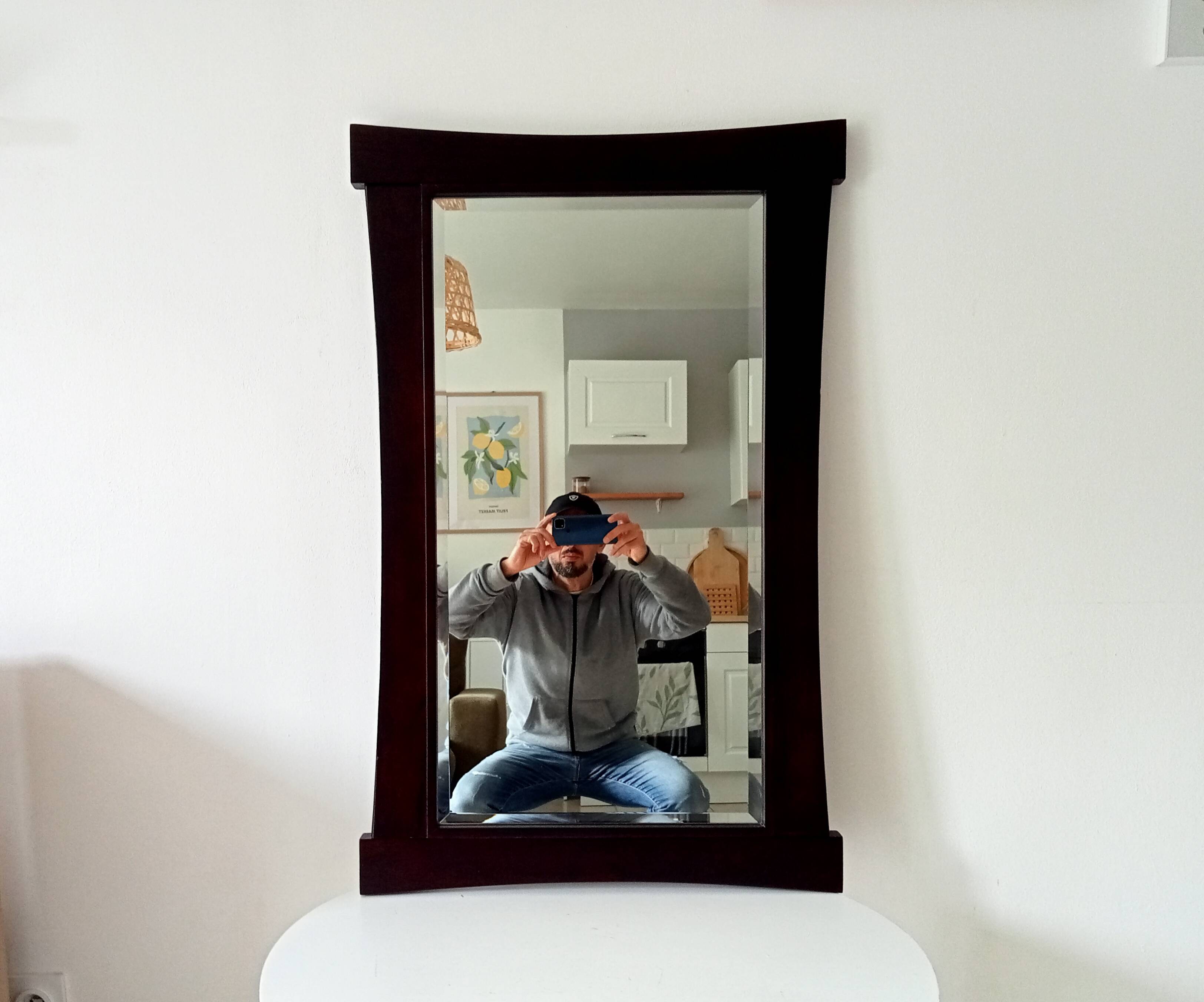 Miroir vintage biseautée de style Asiatique