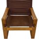 Vintage Børge Jensen Safari Chair Pinewood Denmark 1970s