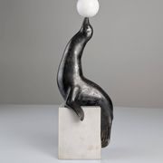 Sculpture de lion de mer Art Déco attribuée à Marcel-André Bouraine, années 1920.
