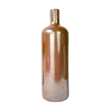 Vintage iridescent brown stoneware bottle