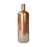 Bouteille en grès marron irisé vintage
