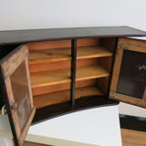 Old mirror wall-mounted toilet cabinet