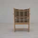 1970s, pair of Scandinavian armchairs, furniture wool, solid oak wood.