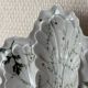 Limoges porcelain oyster plate BH, Art Nouveau botanical decoration.