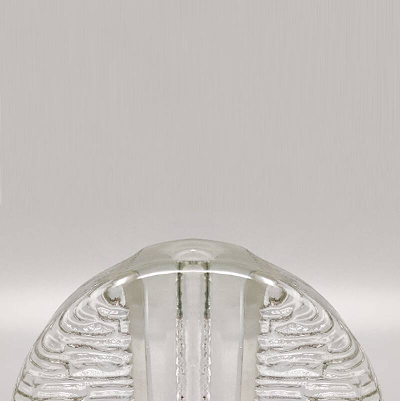 1970s Walther Glass Bullseye Vase by Heiner Düsterhaus. Made in Germany