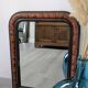 Antique Louis-Philippe mirror in blackened wood with a burl effect – 67x52 cm