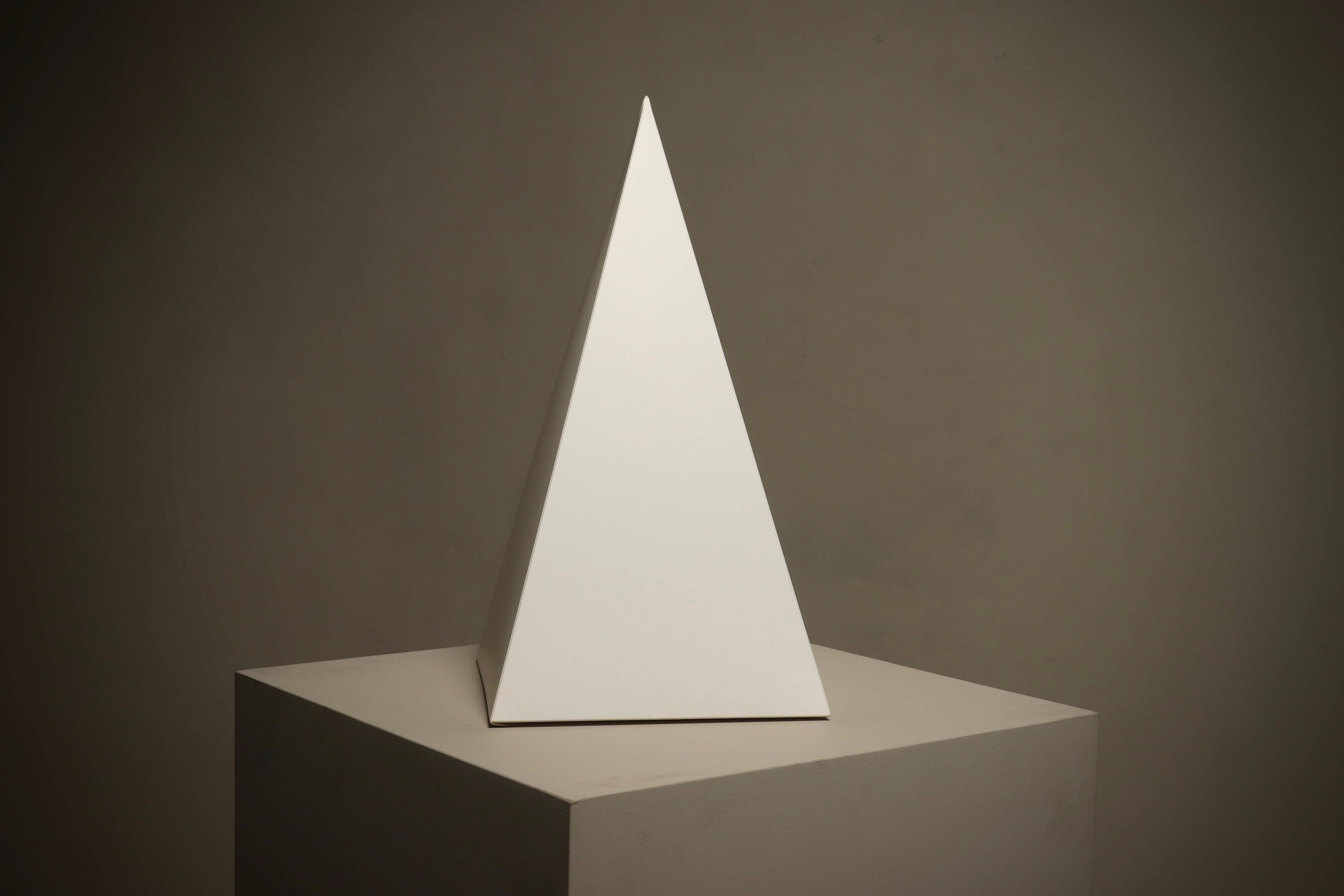 Large Pyramid Table Lamp from Woja Holland 1980s