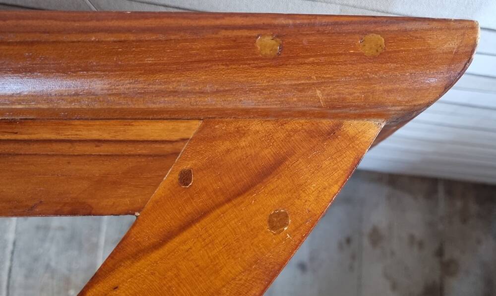 Table basse esprit colonial, Pier Import, années 80