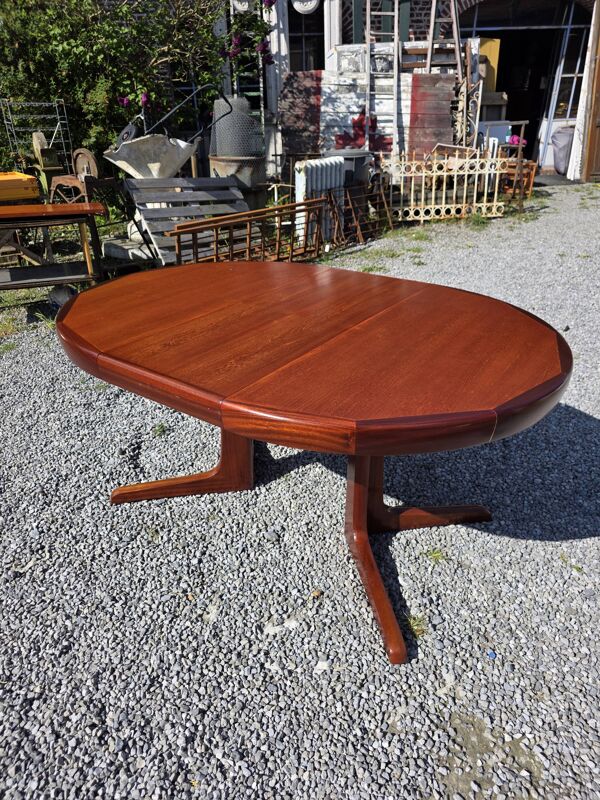 Table Baumann extensible en teck des années 60