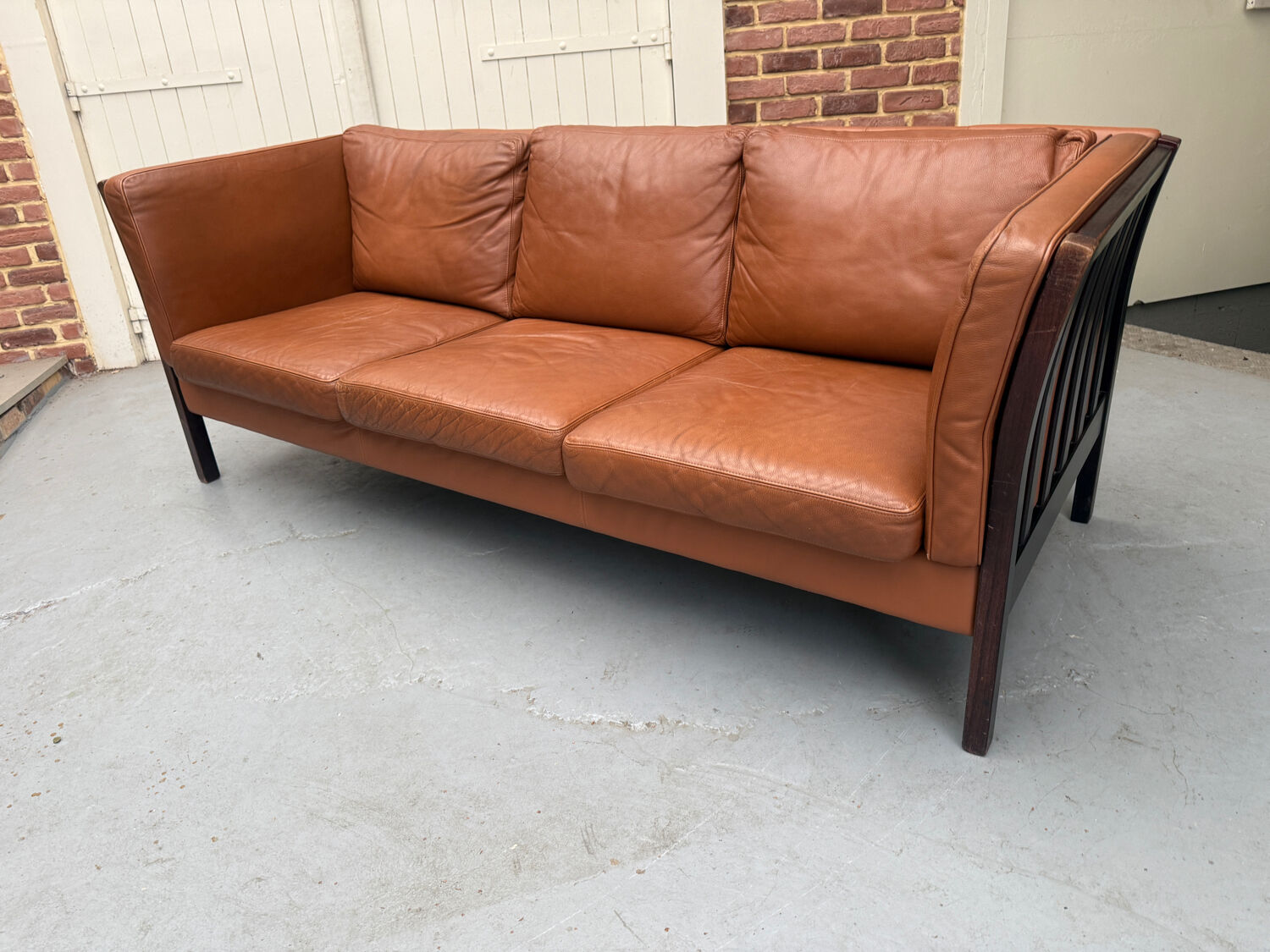 Scandinavian leather sofa