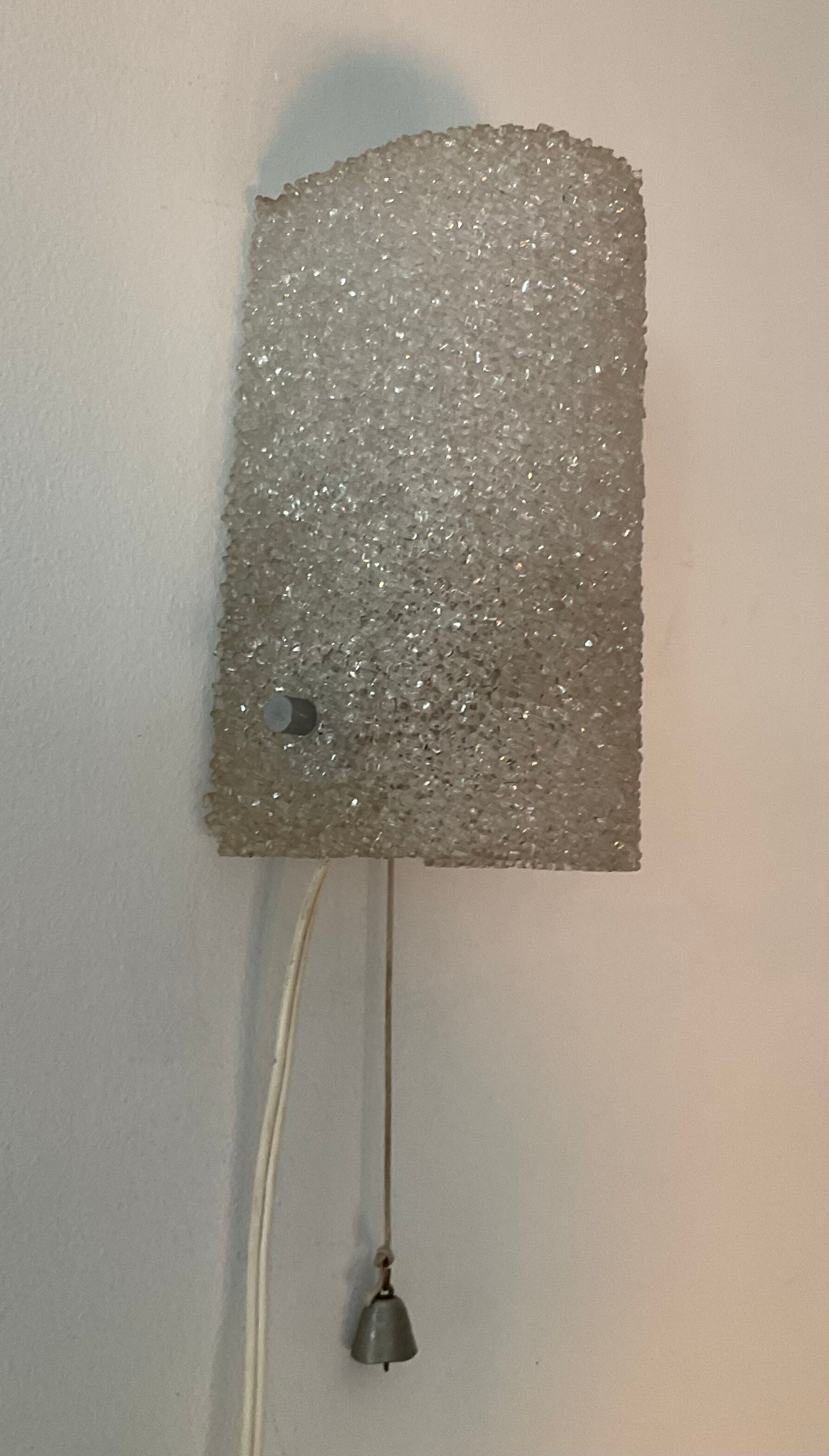 Vintage perspex wall lamp from the 60s-70s