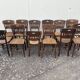 Set de 12 chaises bistrot luterma 1920