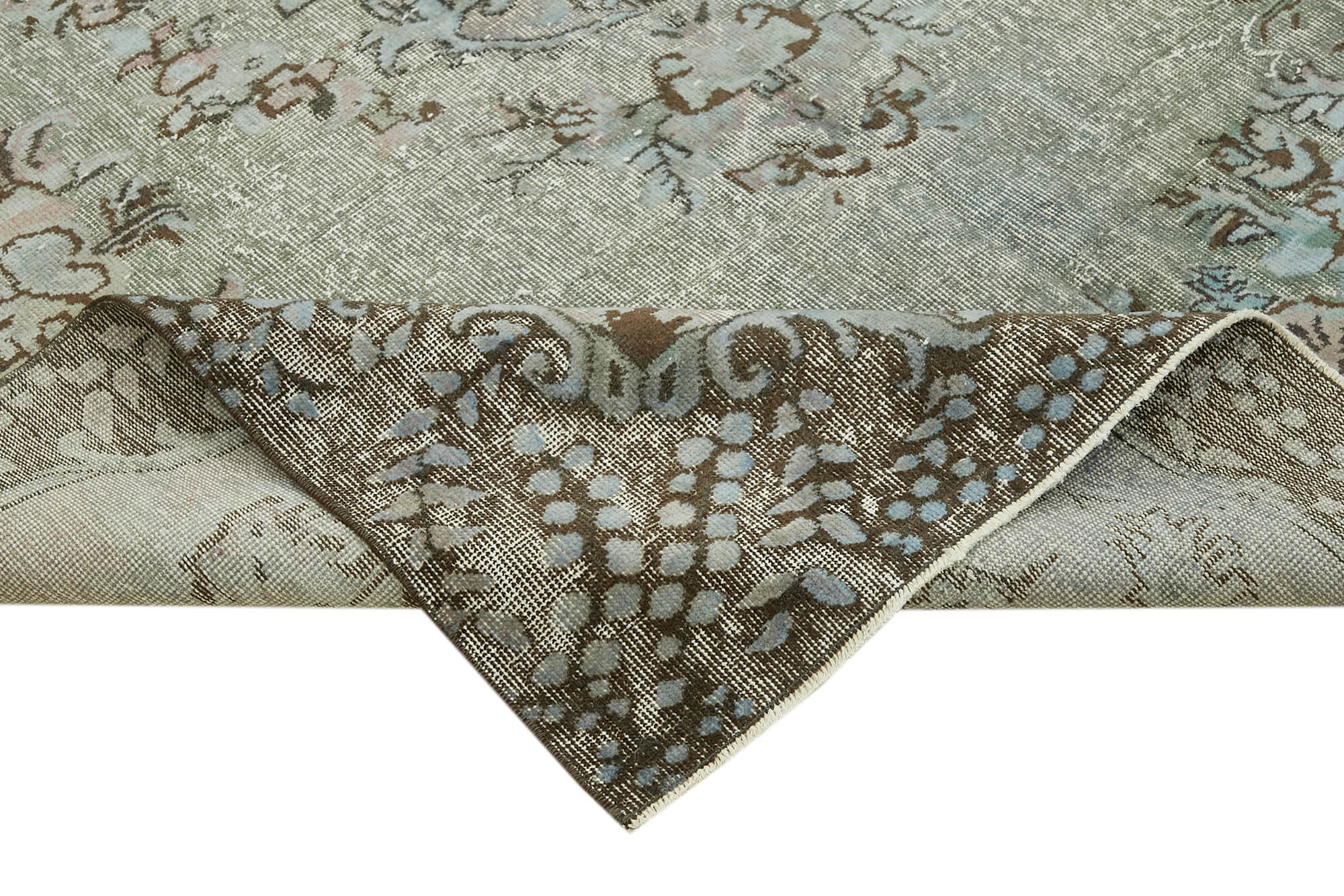 Hand-knotted antique oriental 1970s 200 cm x 300 cm blue carpet