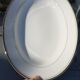 former oval white and gold Limoges porcelain dish