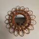 Vintage bamboo mirror 56cm
