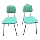 Green chairs