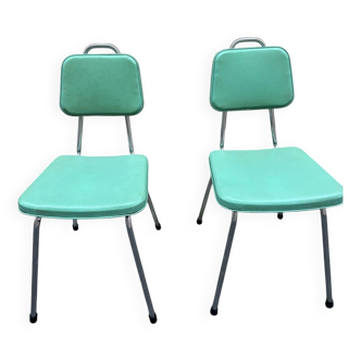 Green chairs