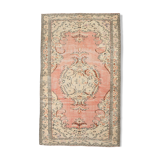 5x9 Madallion Pastel Vintage Rug, 263x160Cm
