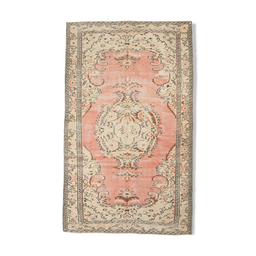 5x9 Madallion Pastel Vintage Rug, 263x160Cm