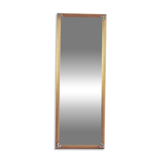 miroir rectangulaire doré feuilles d'argent