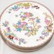 Minton Cuckoo, Cuckoo 6 dessert plates, porcelain, hand-painted 22.6 cm
