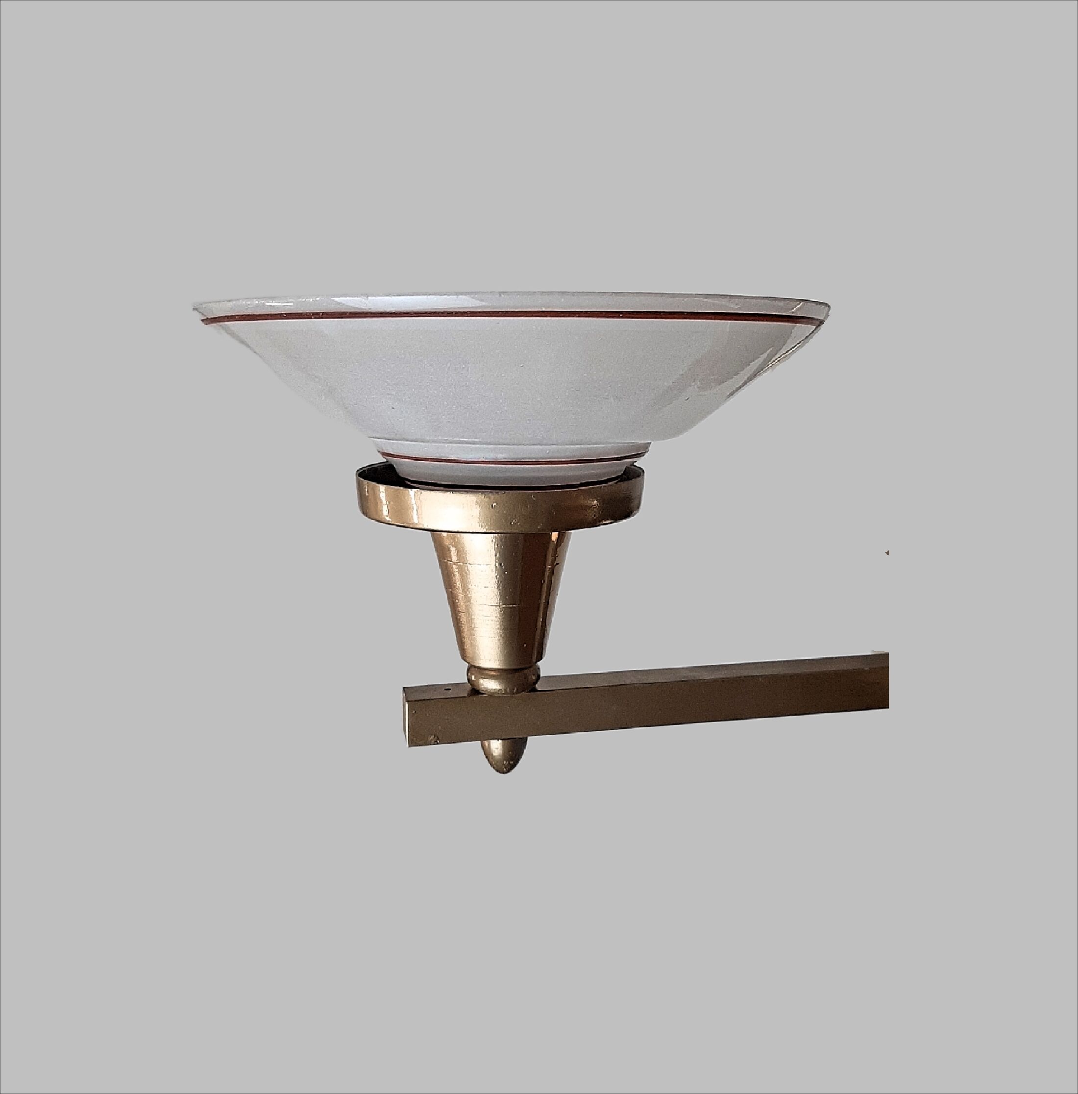 Chandelier Art Deco geometric shape, vintage c 1935