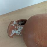 Terracotta amphora vase