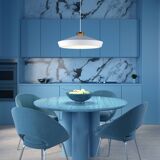 Pendant lamp edge l graphite structure ⌀50cm herstal