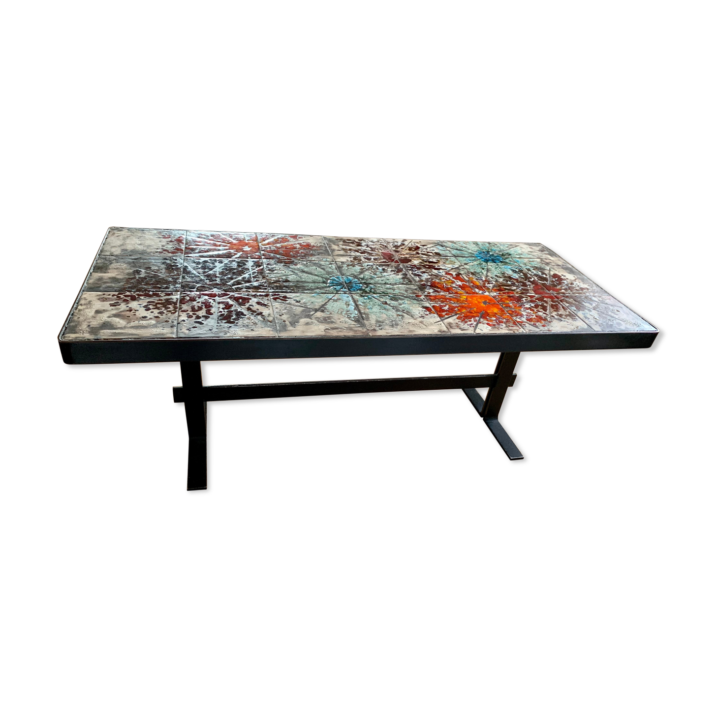 Ceramic coffee table Vallauris Ardeco