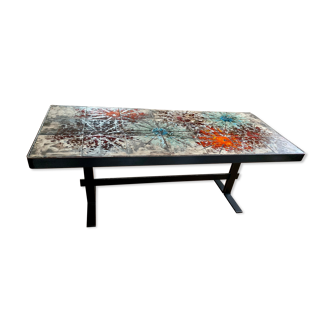 Ceramic coffee table Vallauris Ardeco