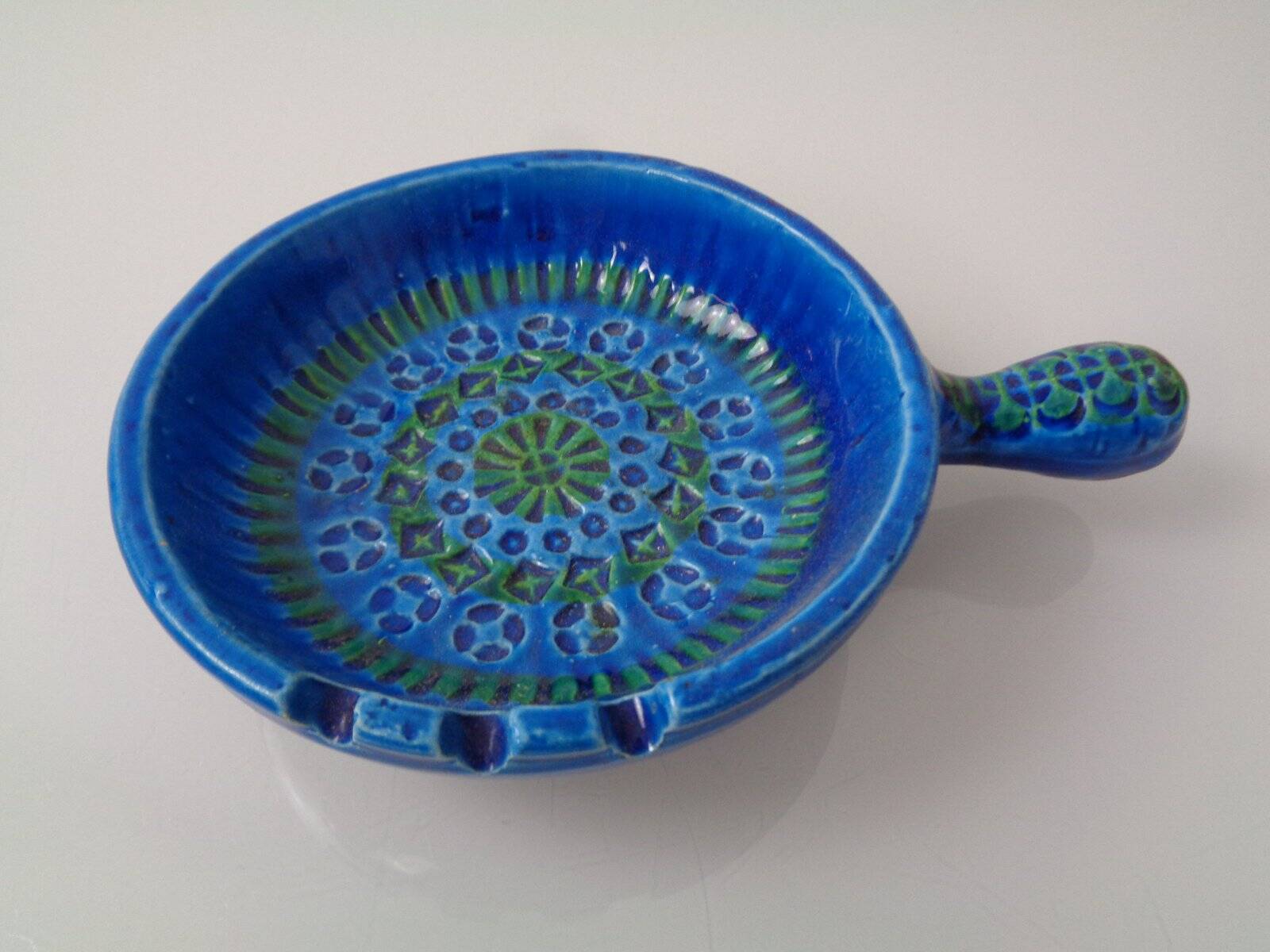 Vintage Italian 9814/13 Ceramic Ashtray by Aldo Londi for Bitossi, 1960s