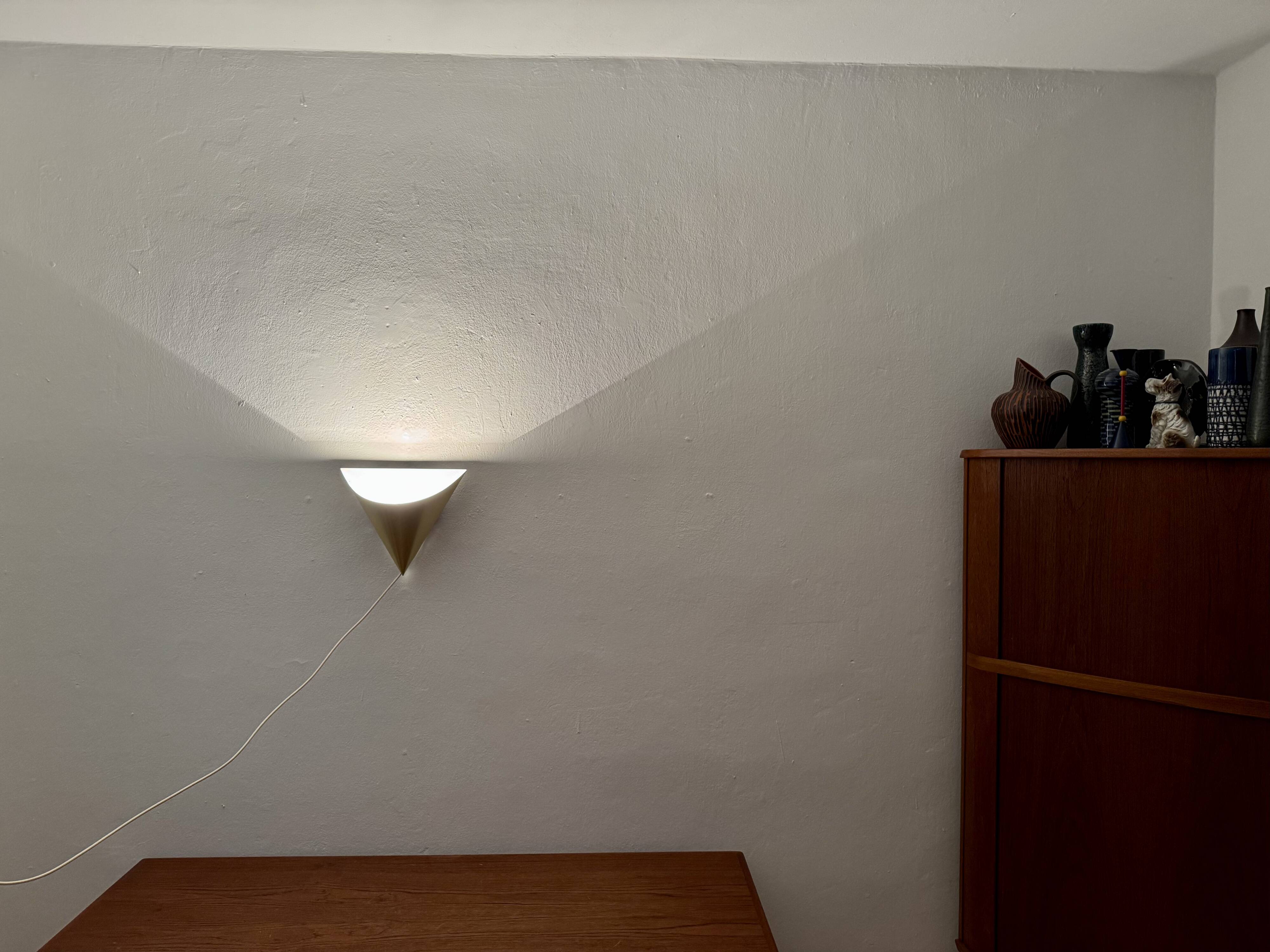 Ensemble de 4 appliques murales dorées de l'ère spatiale par Dieter Witte pour Staff