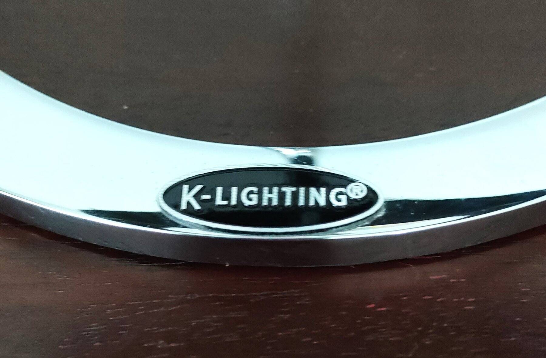 K-Lighting by Candibambu designer living room lamp - stainless steel and textile - post 2000