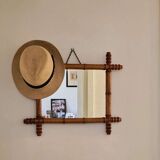 Old vintage barber mirror