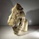 Marble bust/mask sculpture, Georg Glaser "Woman's Face" ca 1980