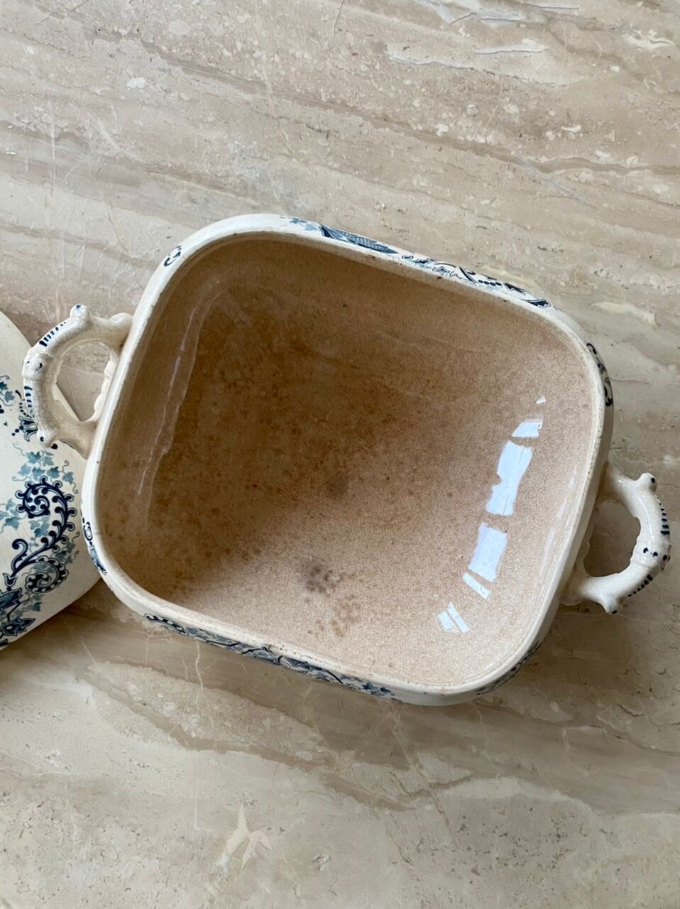 Soup bowl in iron earth HB boulenger