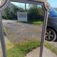 Antique mirror with pediment 168/88 cm