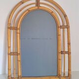 Vintage bamboo mirror