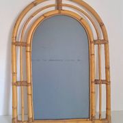 Vintage bamboo mirror