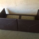2-seater leather leolux sofa