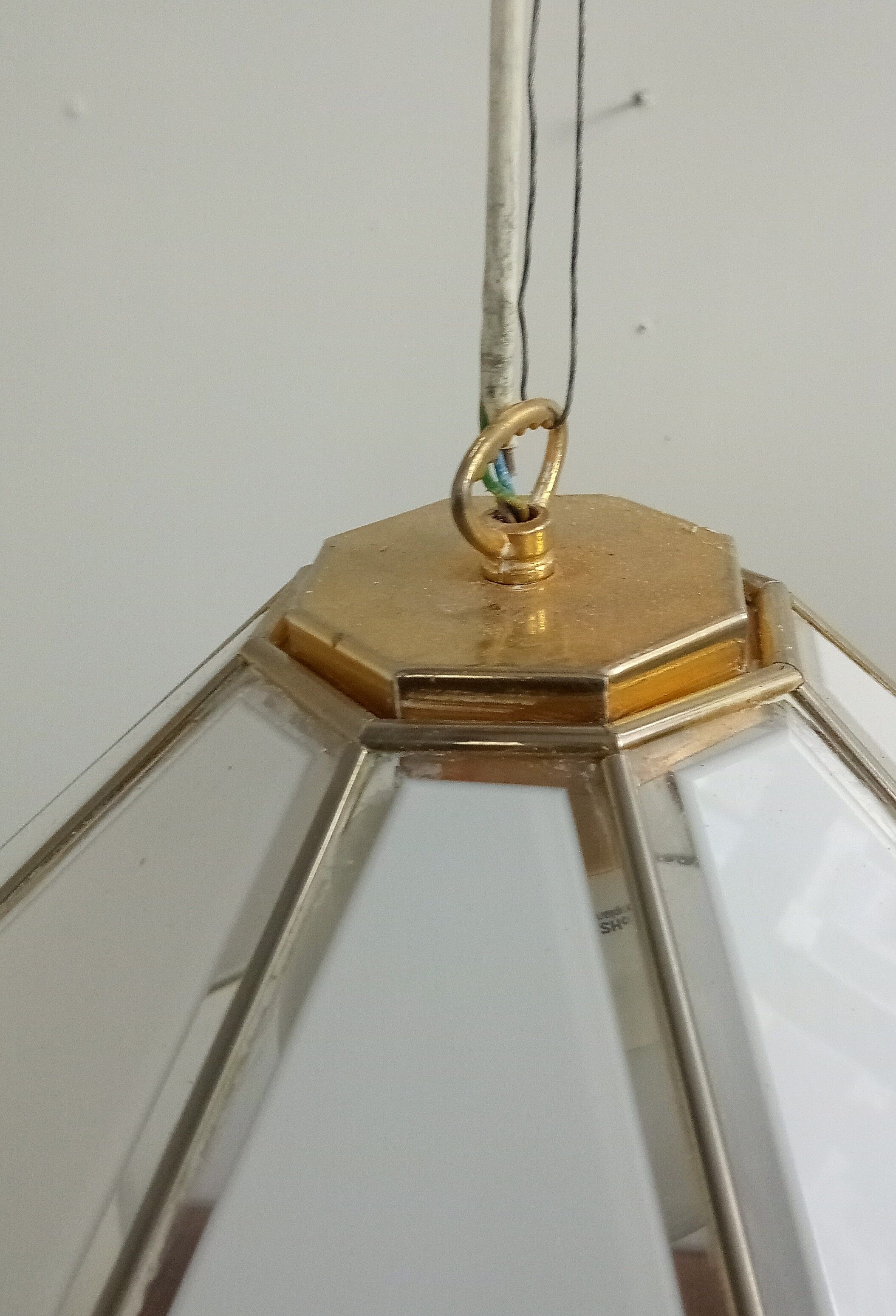 Glass pendant lamp