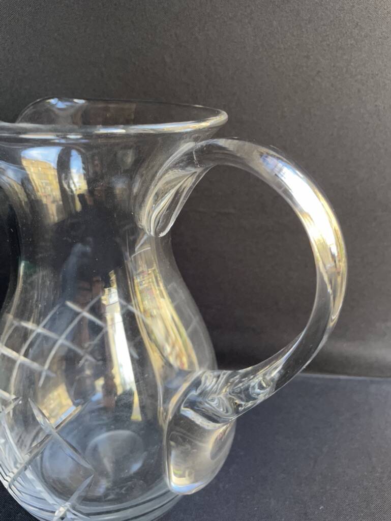 A cut crystal pitcher – Cristalleries Royales de Champagne