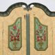 Painted folk art bridal wardrobe