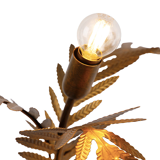 Lampe de table dorée botanic