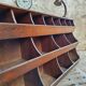 Antique grocery cabinet shop cabinet pine compartment unit 230 cm