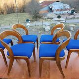 Set oval table Baumann Gondola 6 chairs years 70