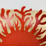 Coupe à fruit design Alessi Mediterraneo rouge par Emma Silvestris 30 cm