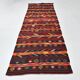 Rug For Hallway Orange Kilim Runner Rug, 119x371Cm