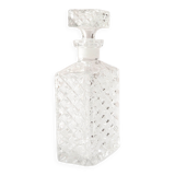 Rectangular crystal whiskey decanter