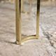 Brass and glass coffee table model T24 by Peter Ghyczy